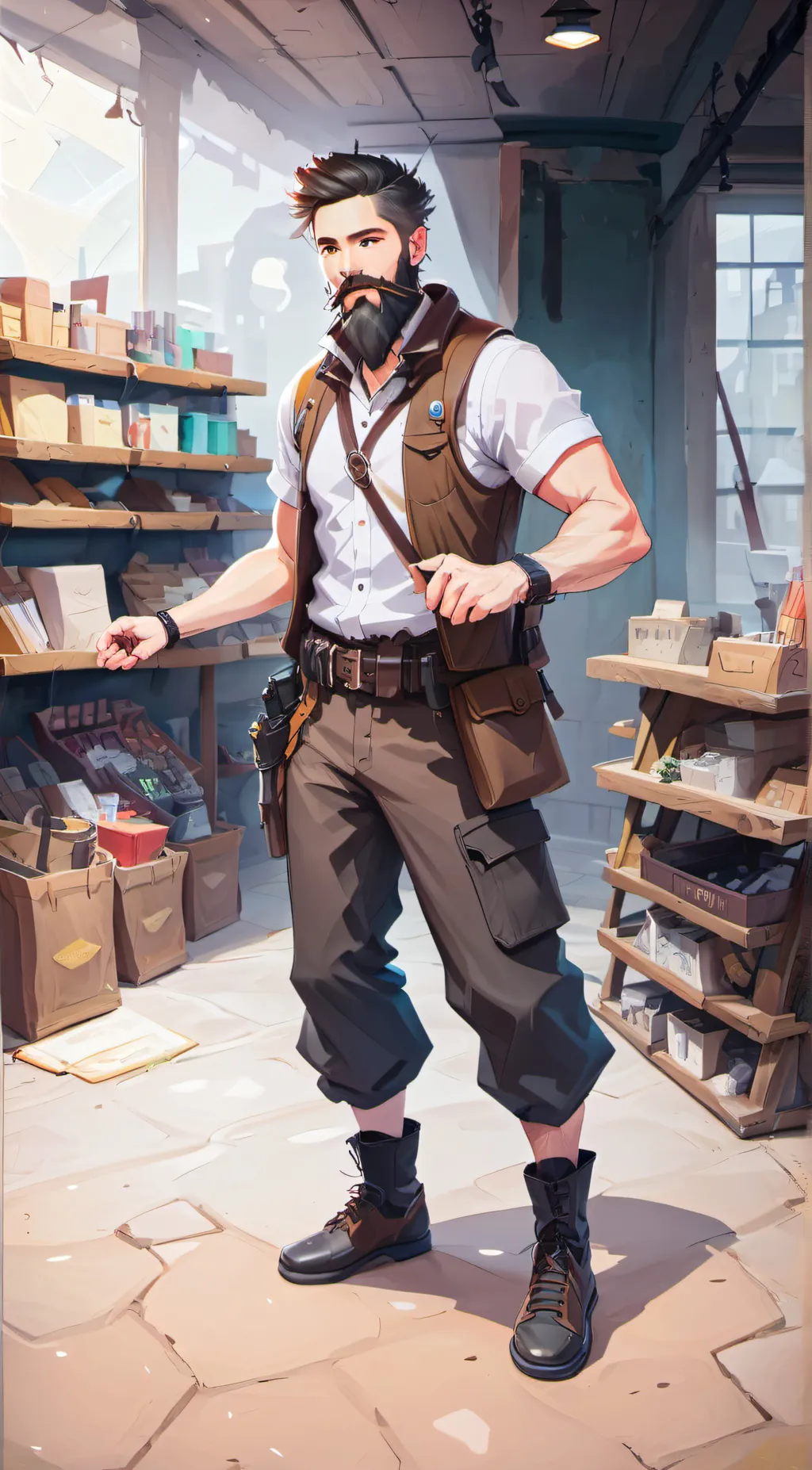 ai character: paul  background