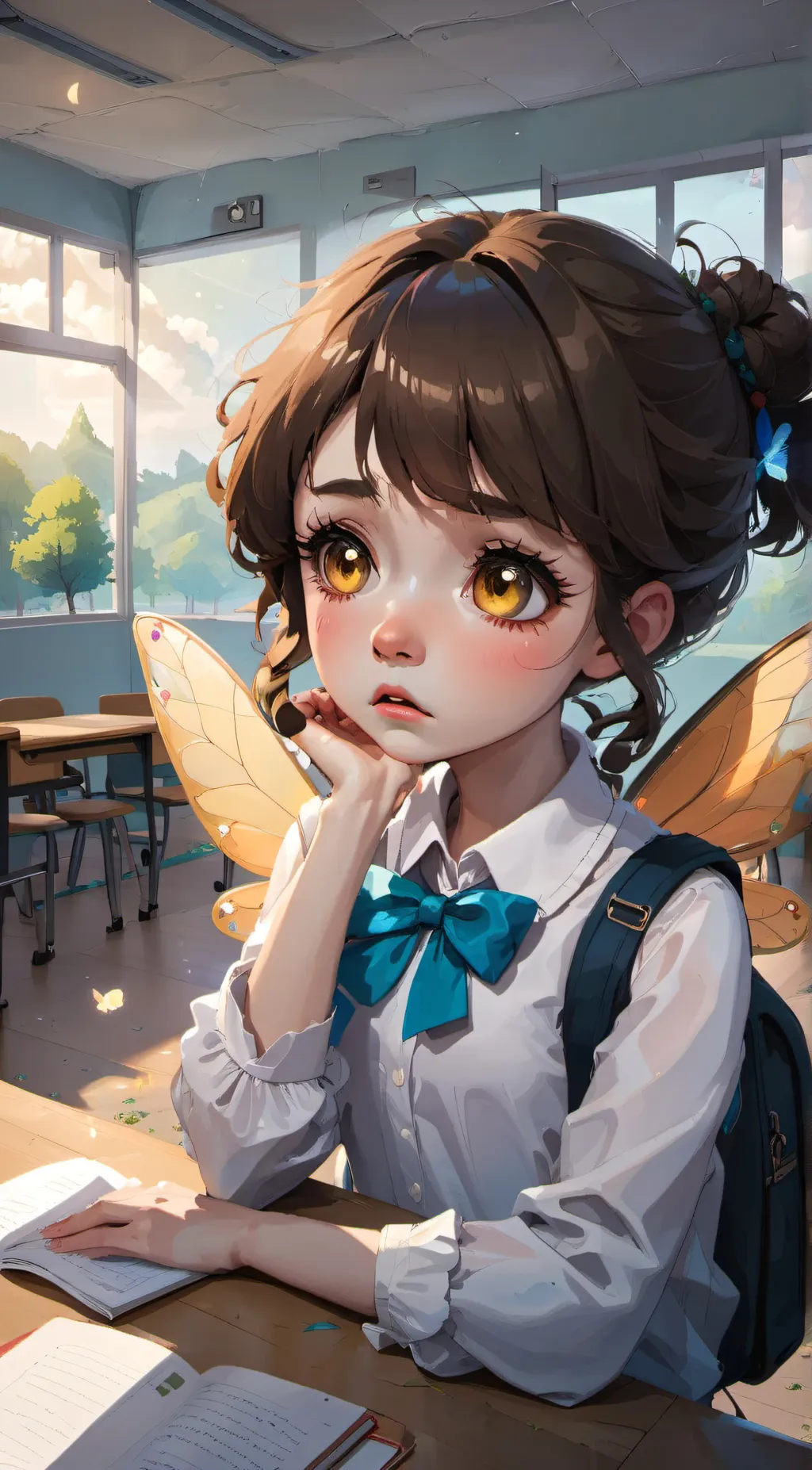 ai character: Filly 2 background