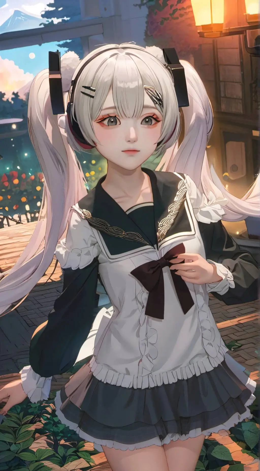 ai character: Hatsune background