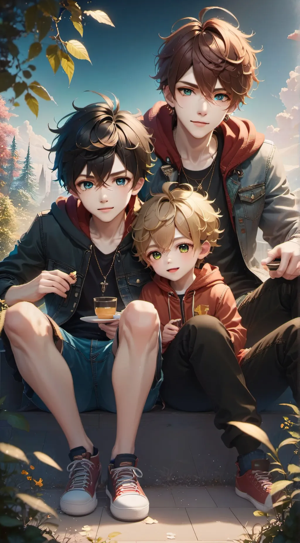 ai character: kian  background