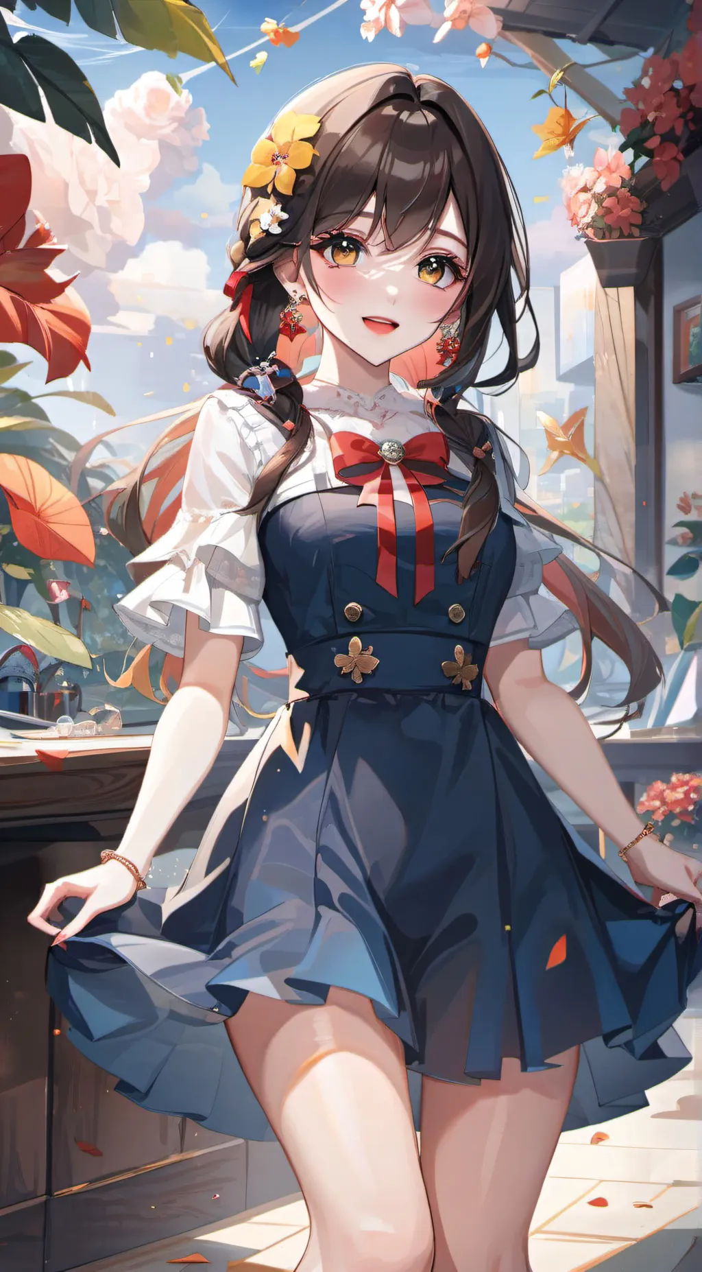 ai character: ✓YUMI♥ background