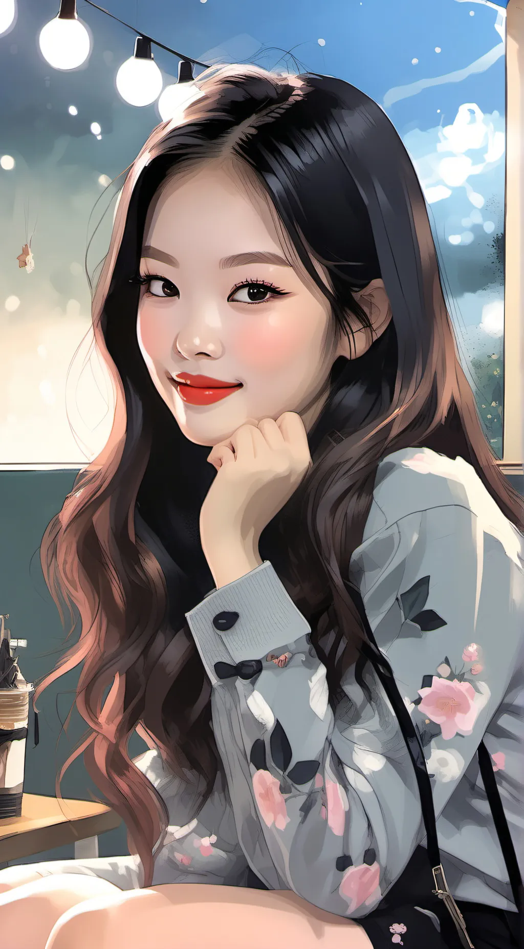 ai character: Jennie  background