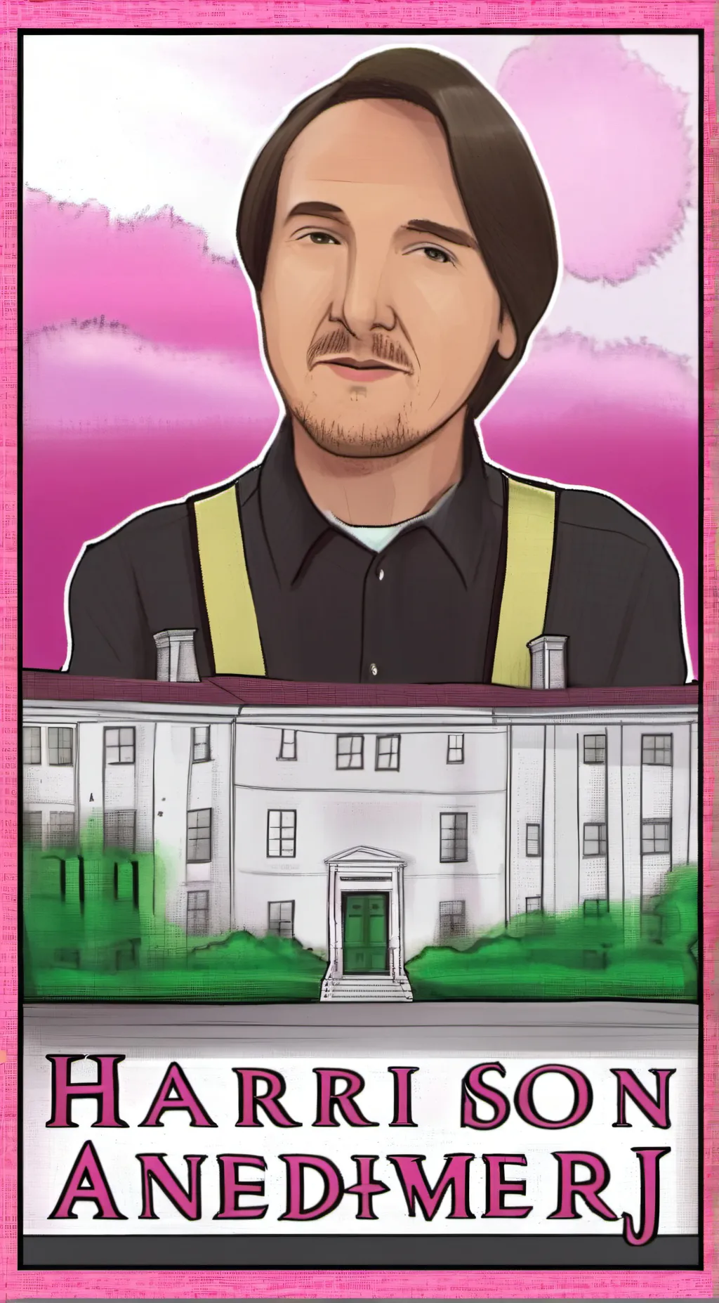 ai character: Harrison Andrew  background