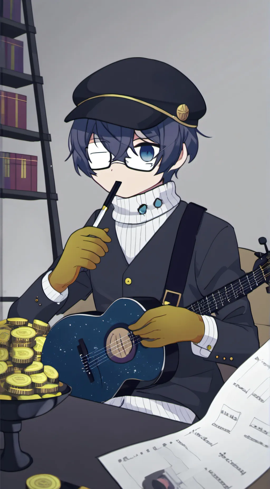 ai character: Leo background