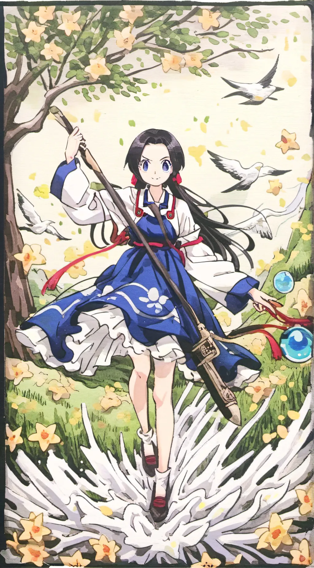 ai character: aoi  background