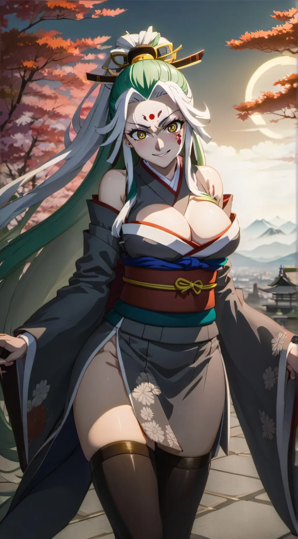 ai character: Daki. background