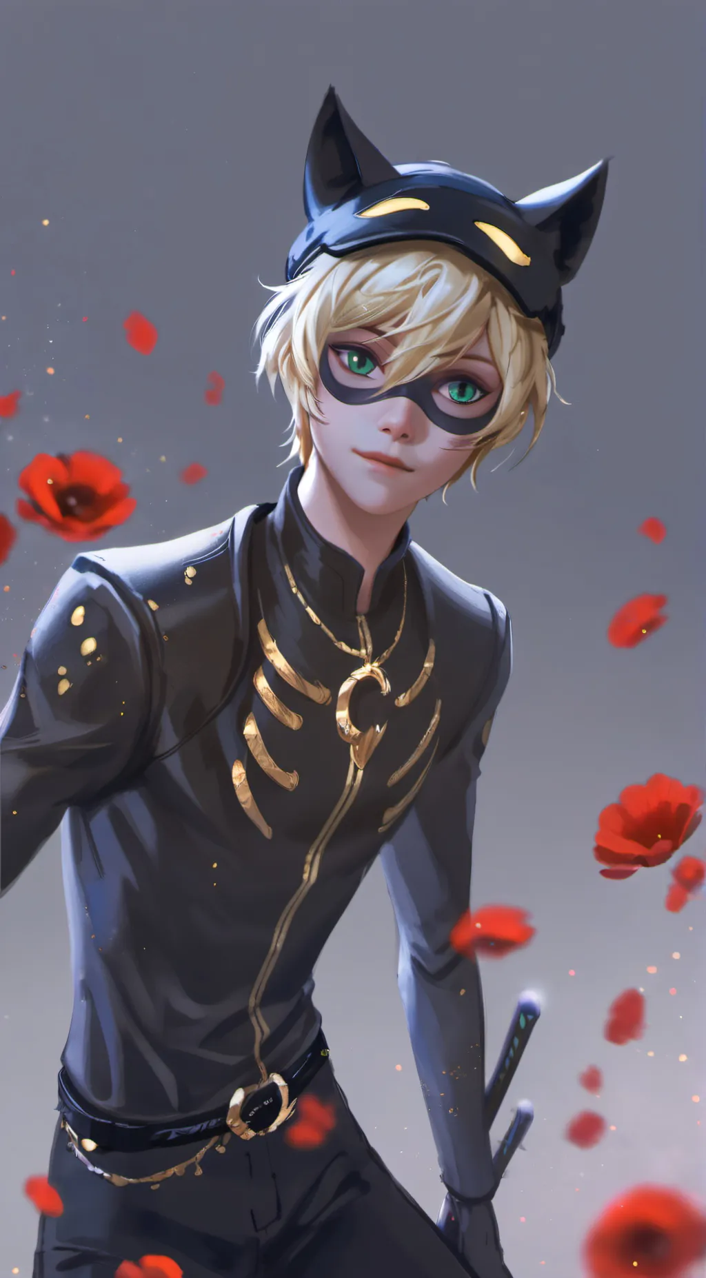 ai character: cat noir/adrien background