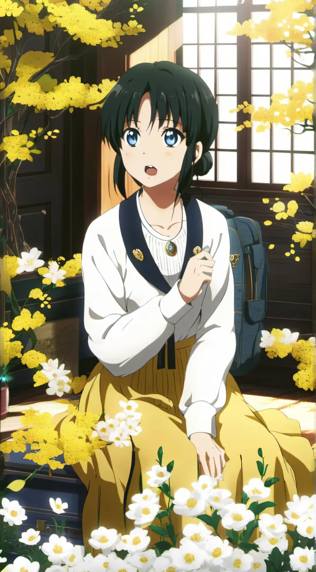 ai character: April (my au) background