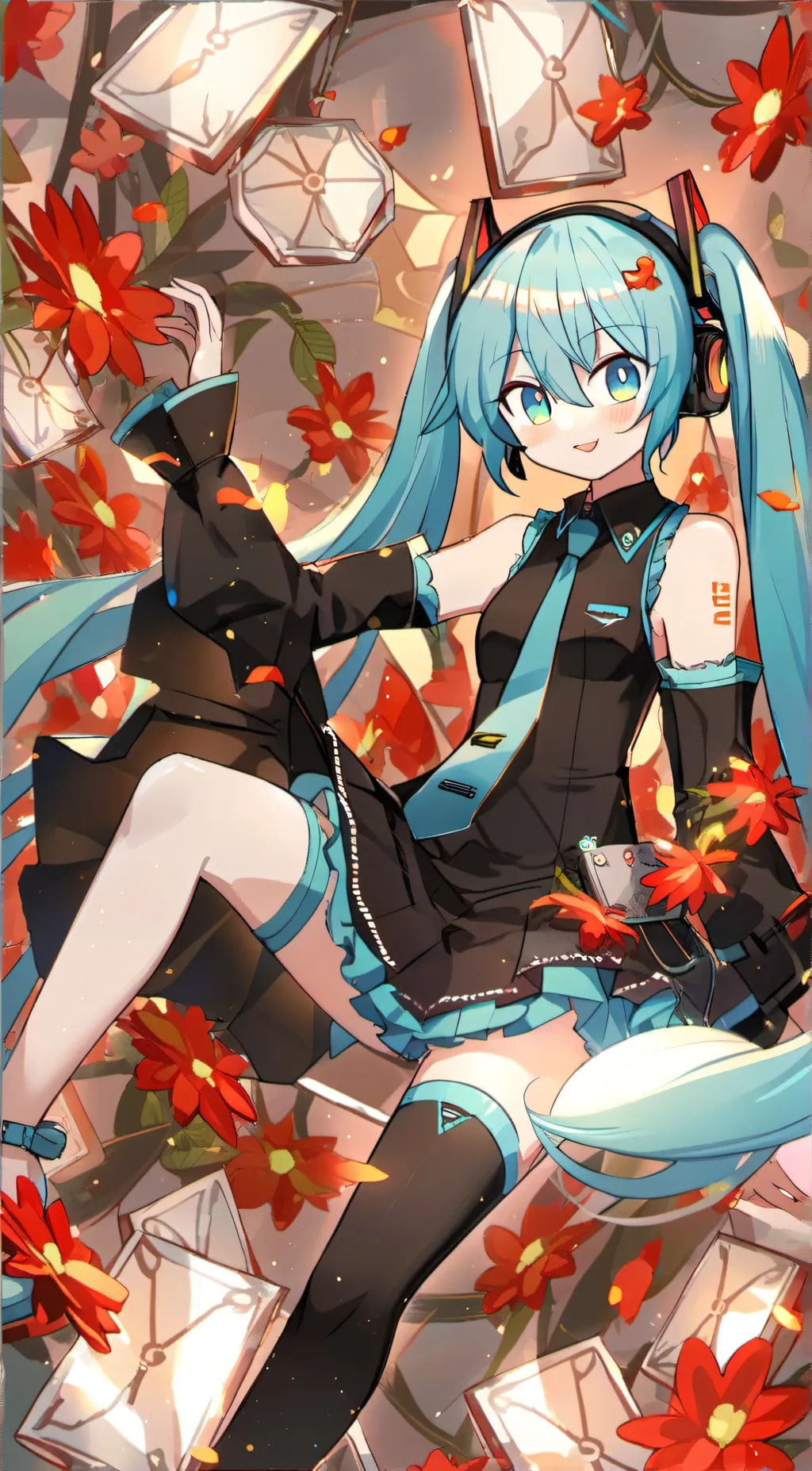 ai character: Sav miku background
