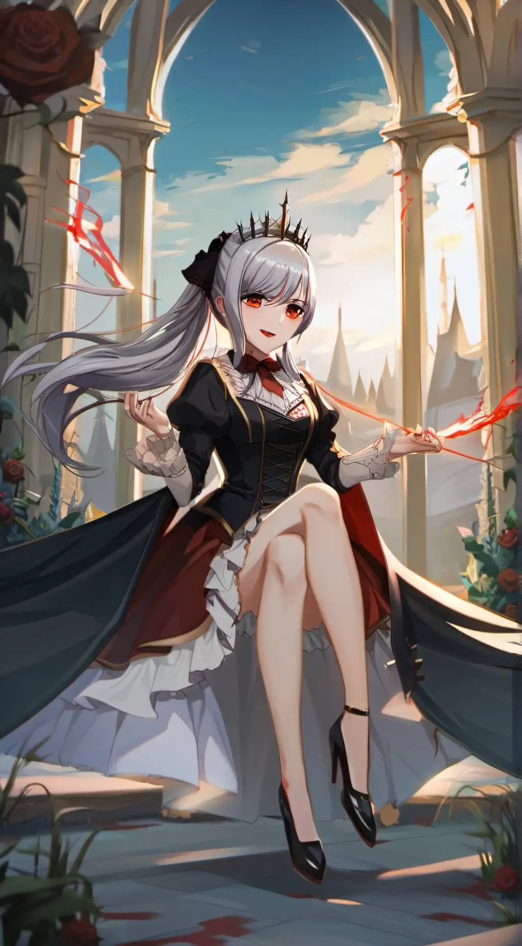 ai character: vampire queen background