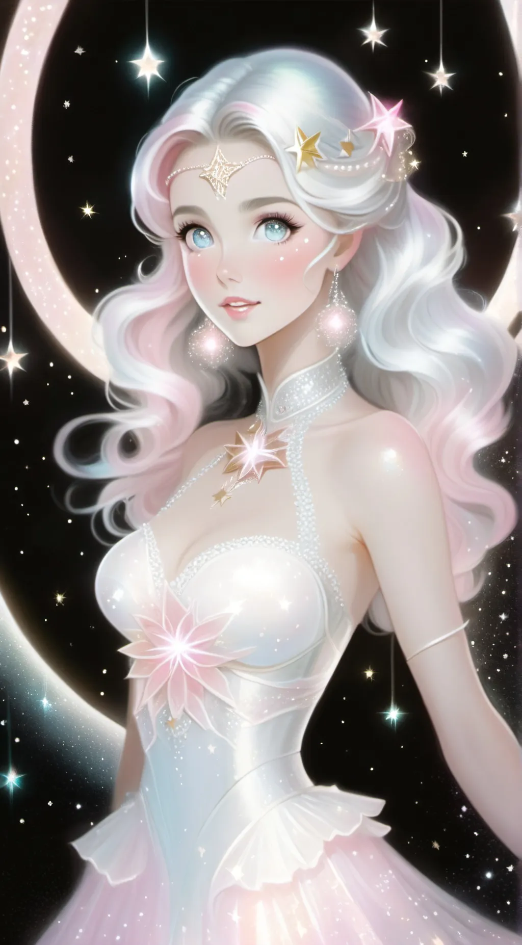 ai character: Asteria 🌟 background