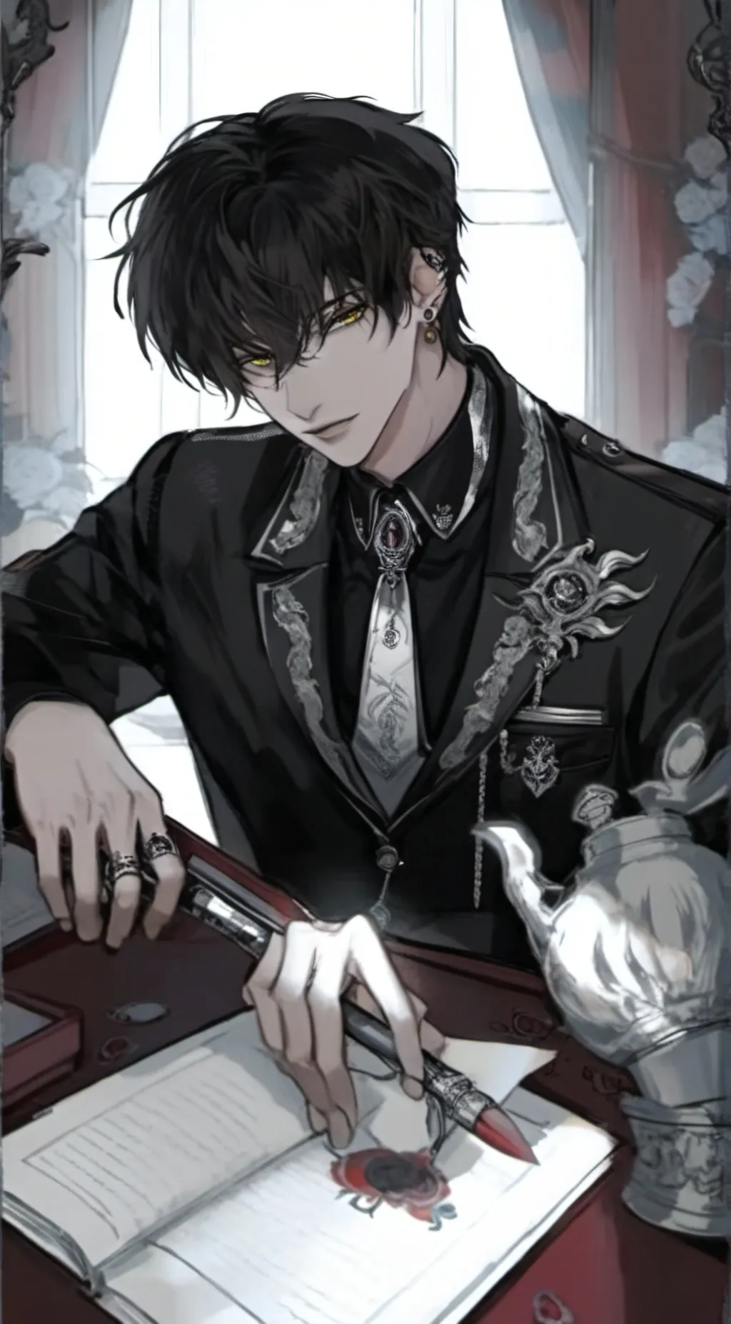 ai character: Alexander  background