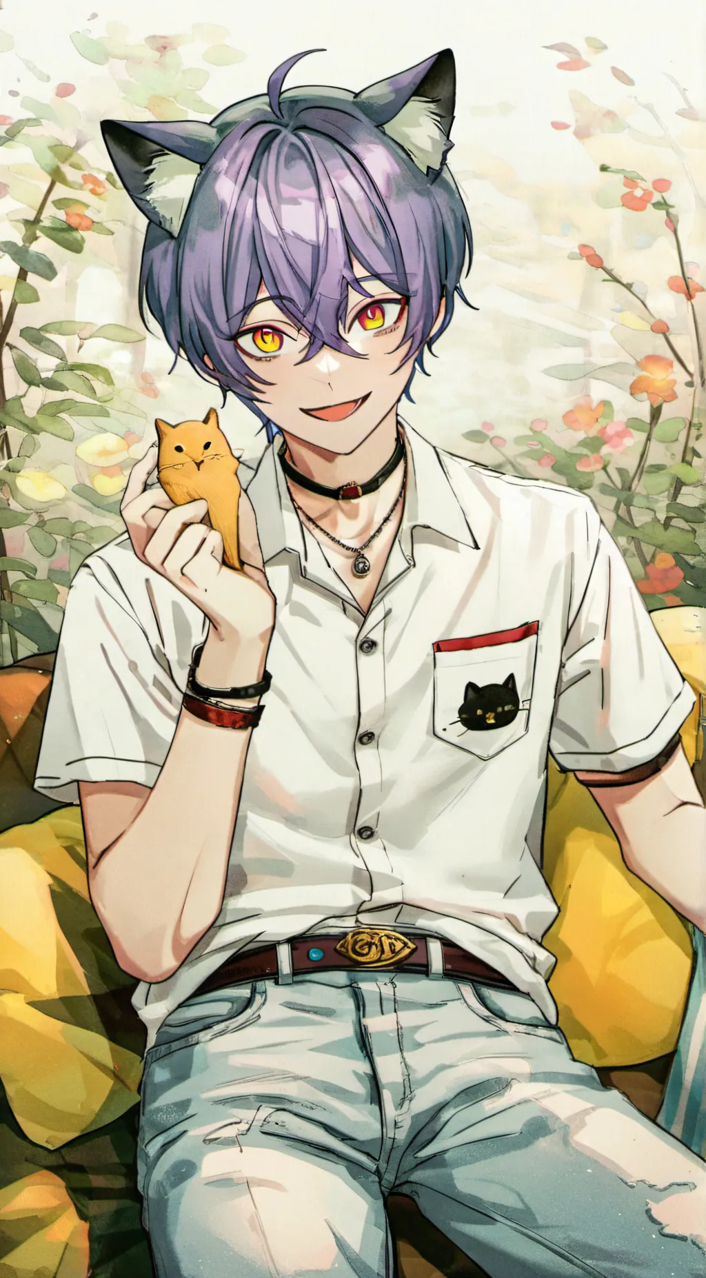 ai character: CatNap background