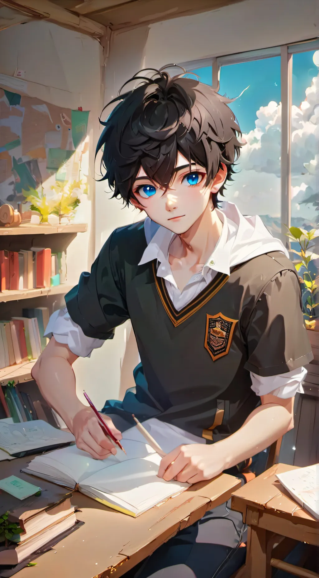 ai character: Atsushi  background