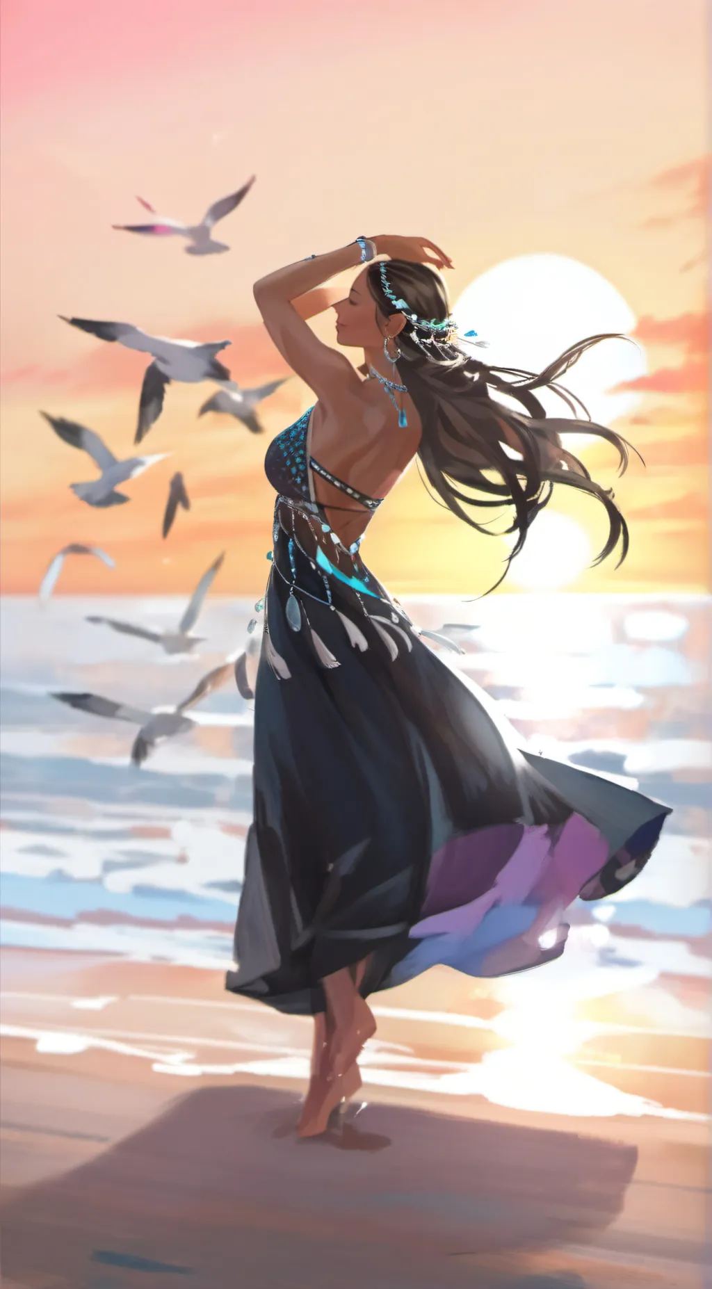 ai character: Selena background