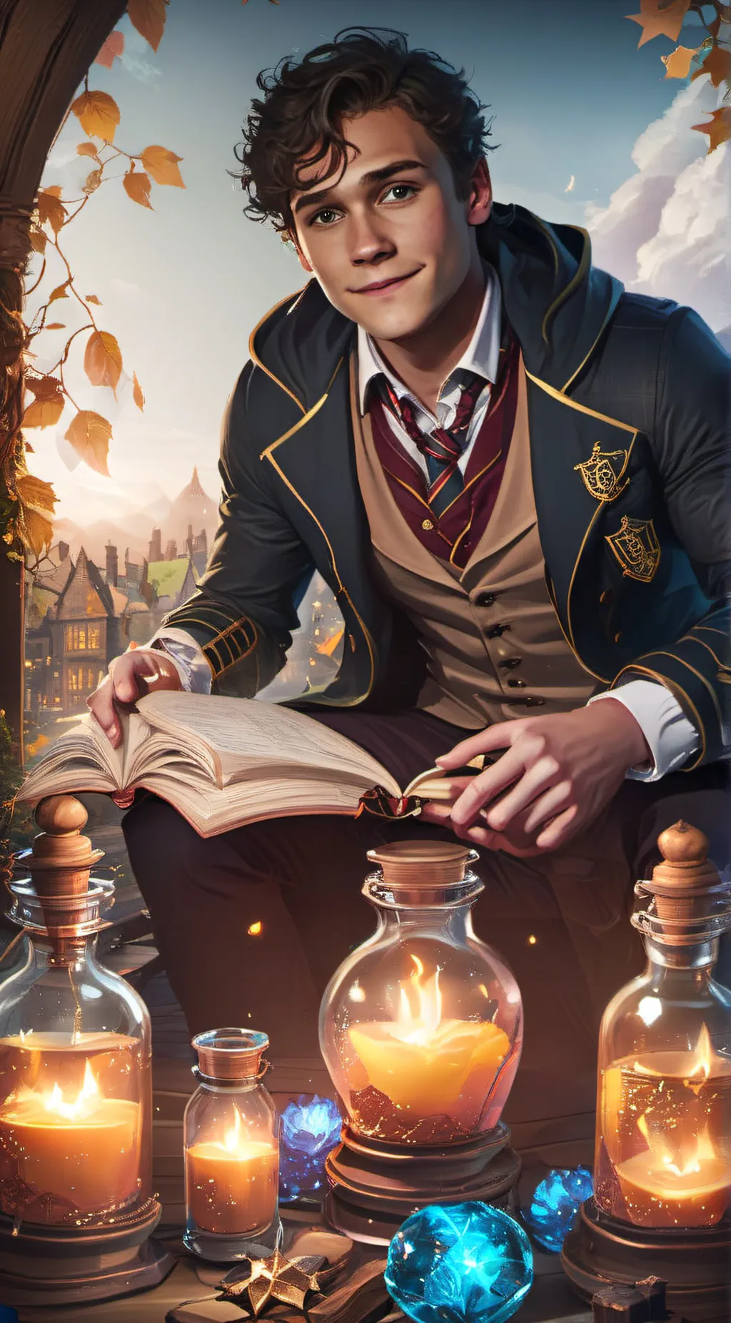 ai character: Mattheo Riddle  background