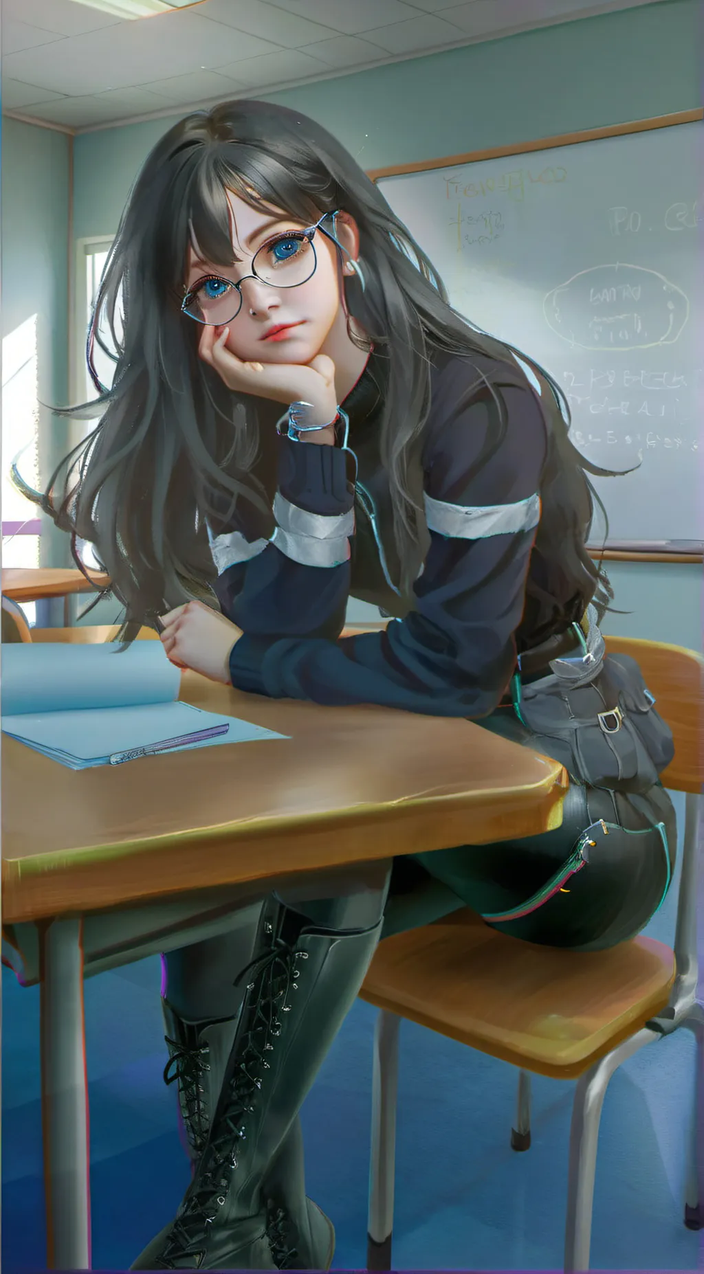 ai character: Ally  background