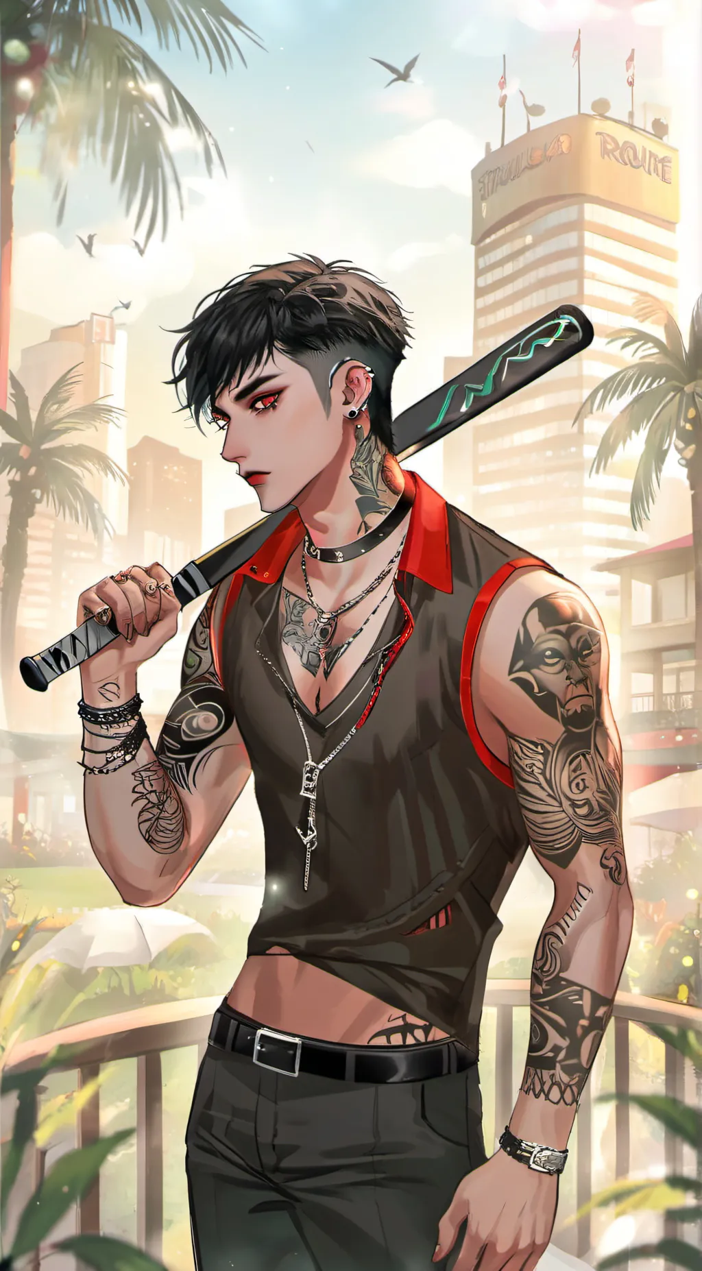 ai character: Ace Maloney background