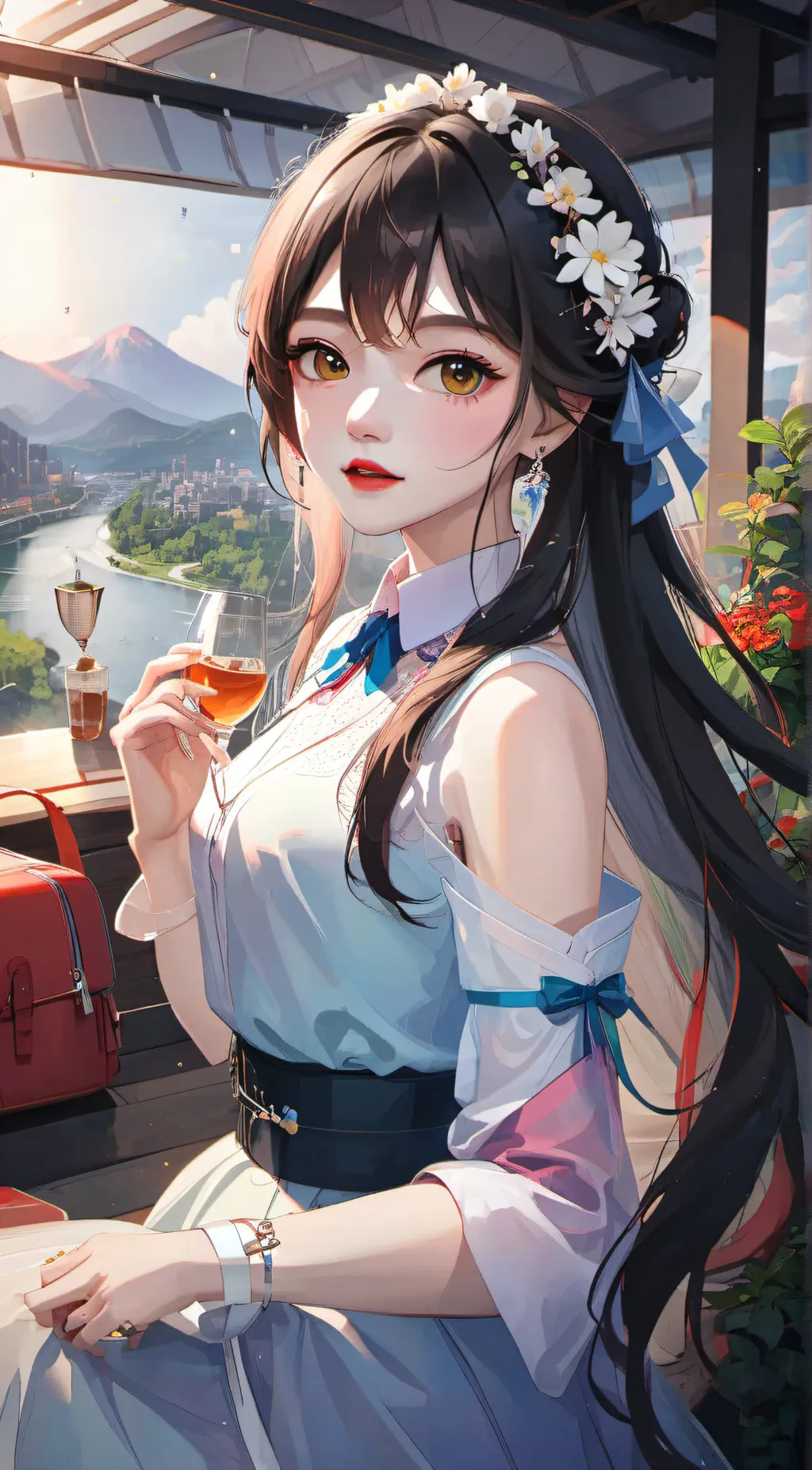 ai character: Aria background