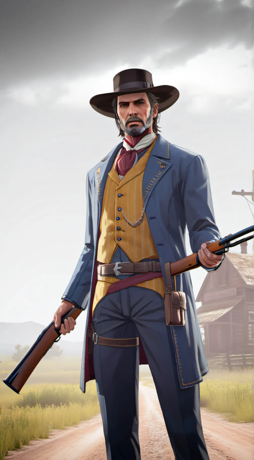 ai character: dutch van der lind background