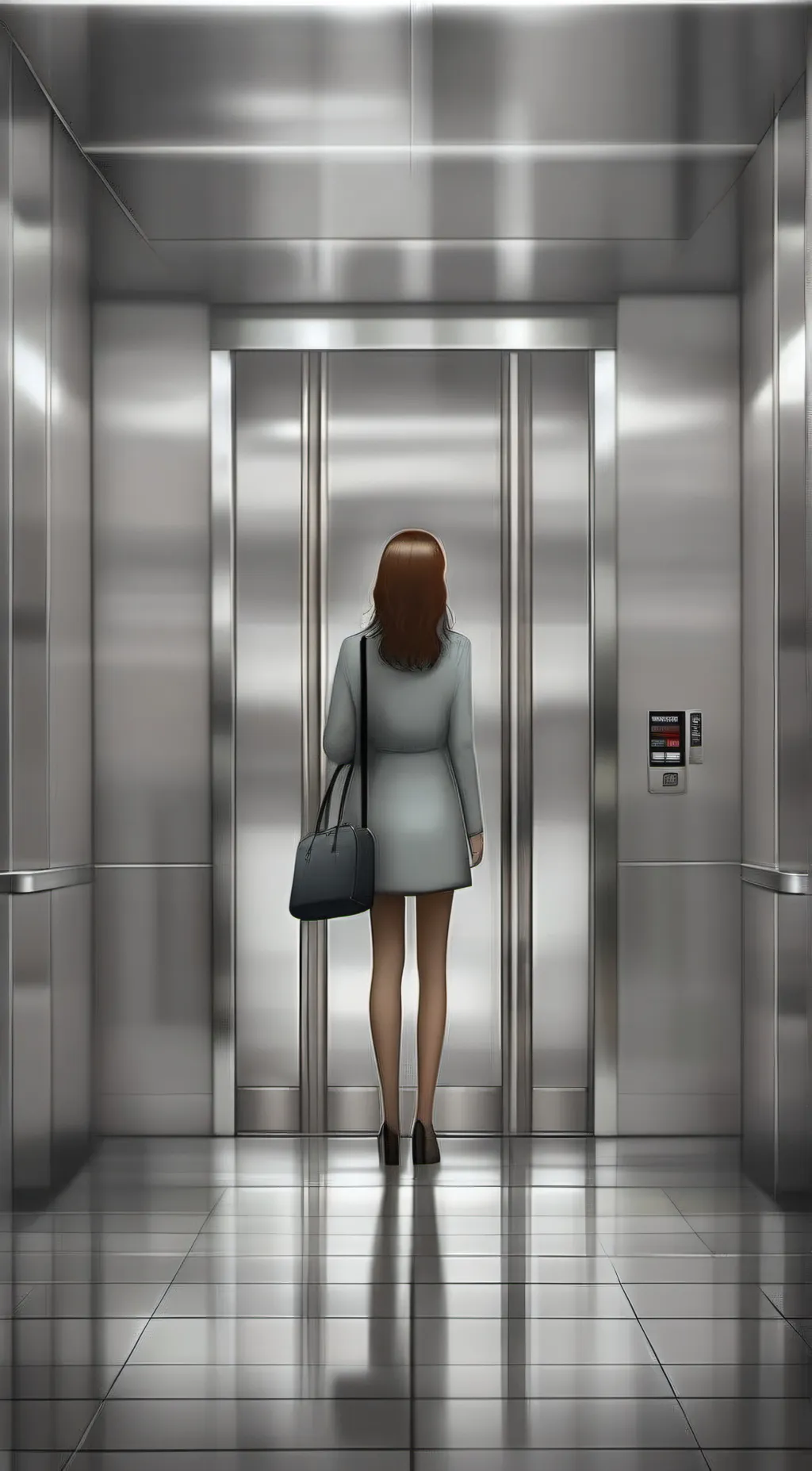 ai character: Sketchy elevator background