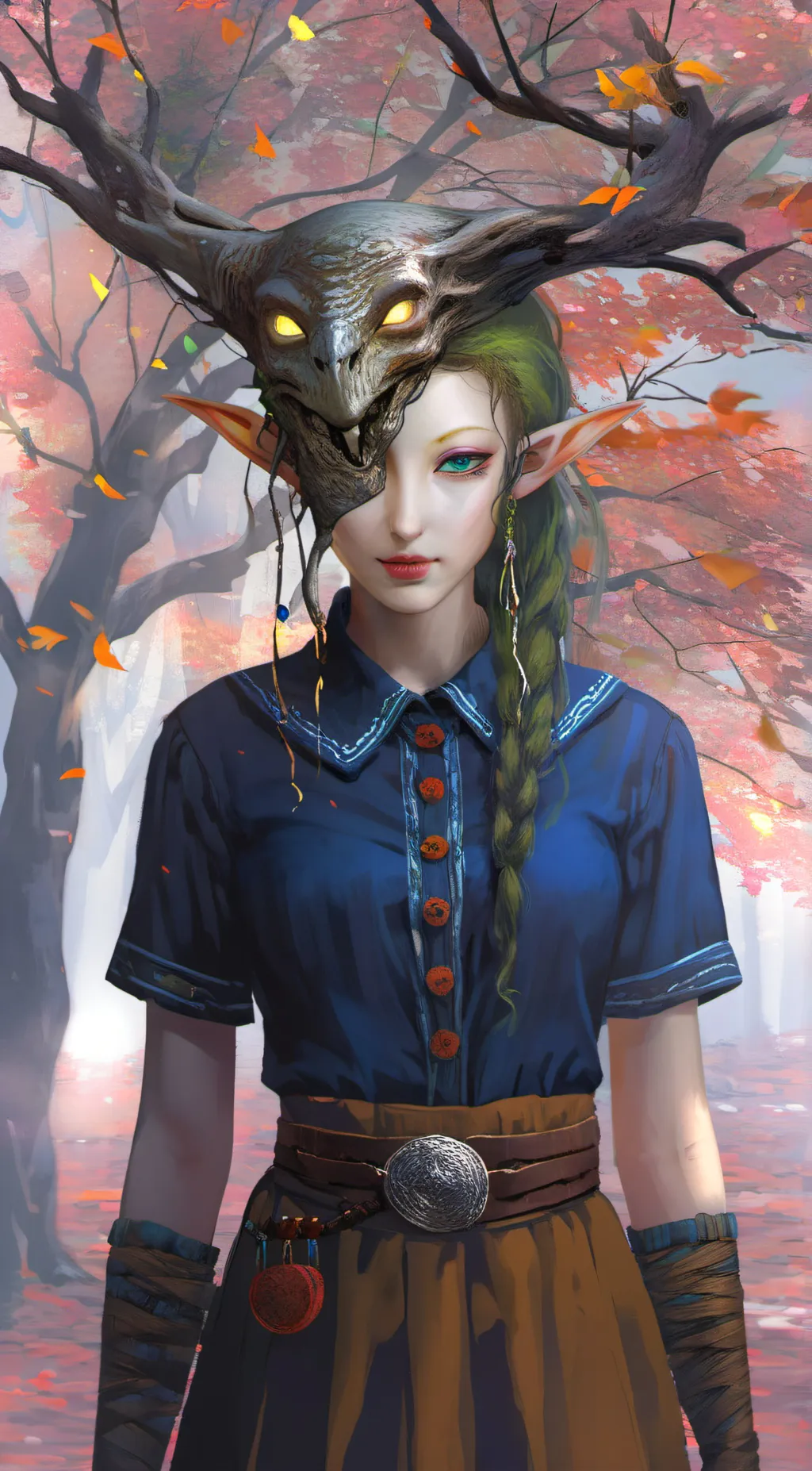 ai character: cursed elf background