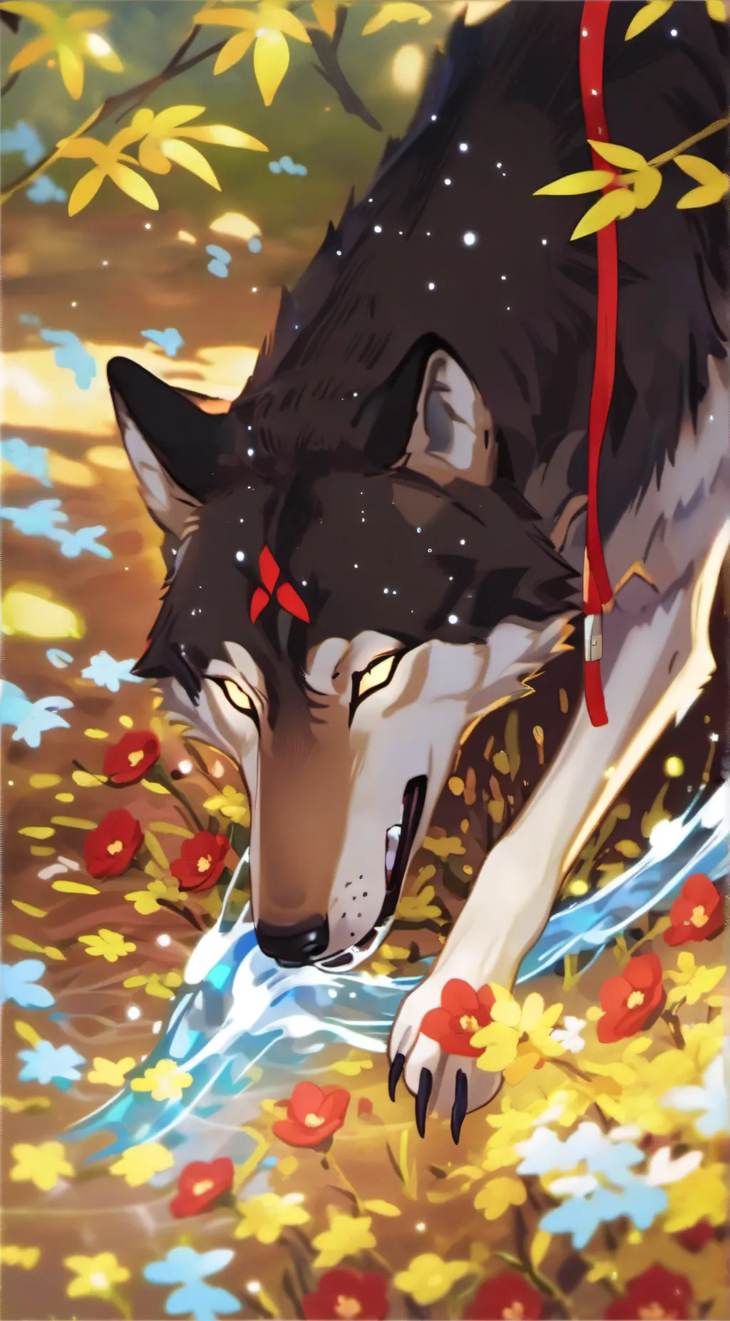 ai character: 🐺 background