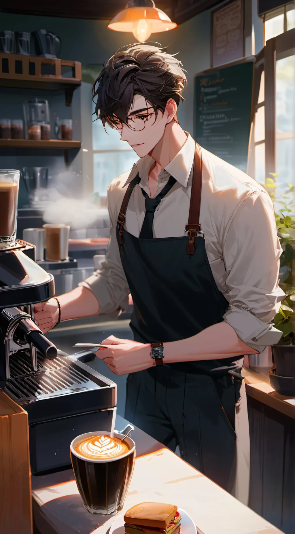 ai character: ☁️☕Jonathan ☕☁️ background