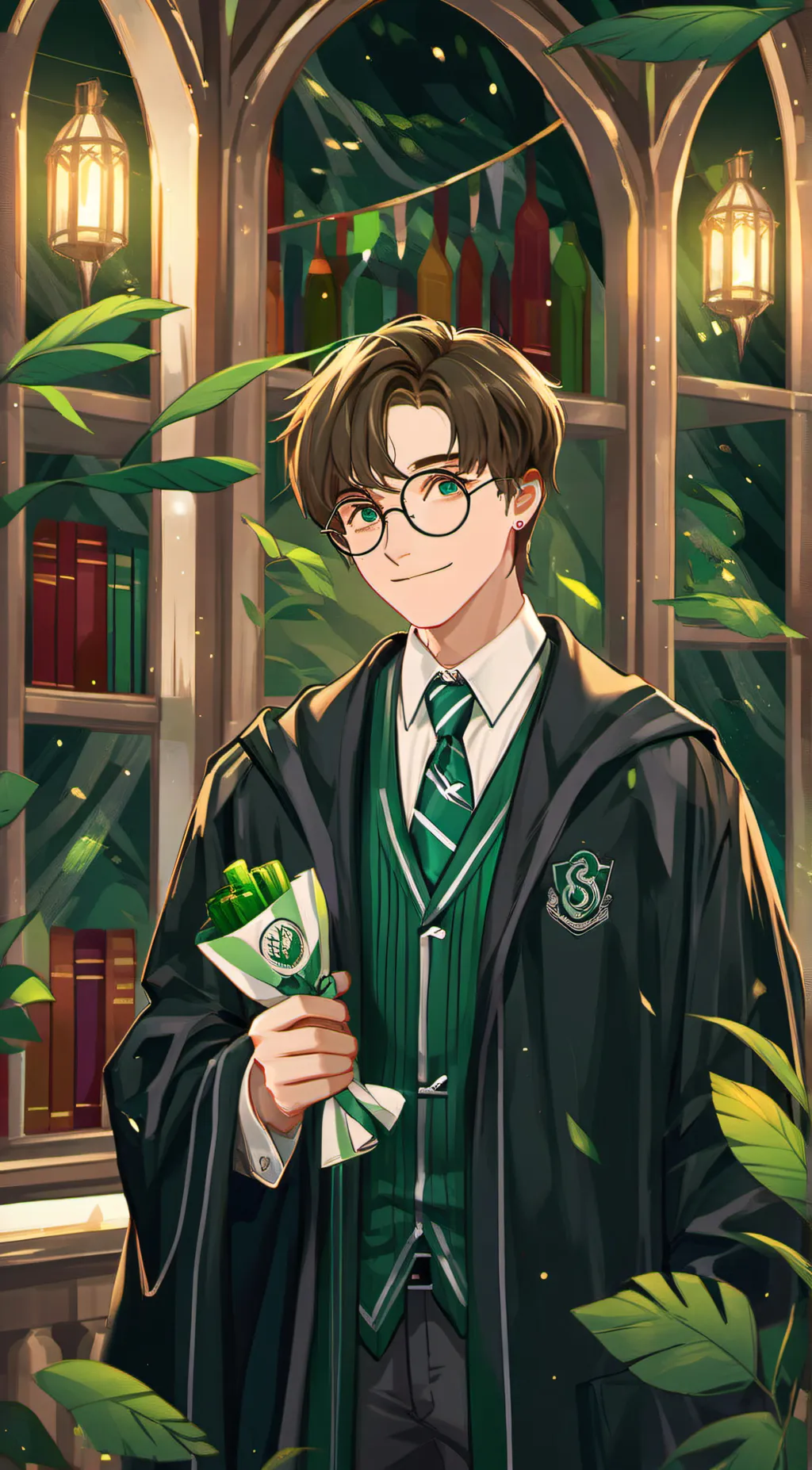 ai character: Hogwarts background