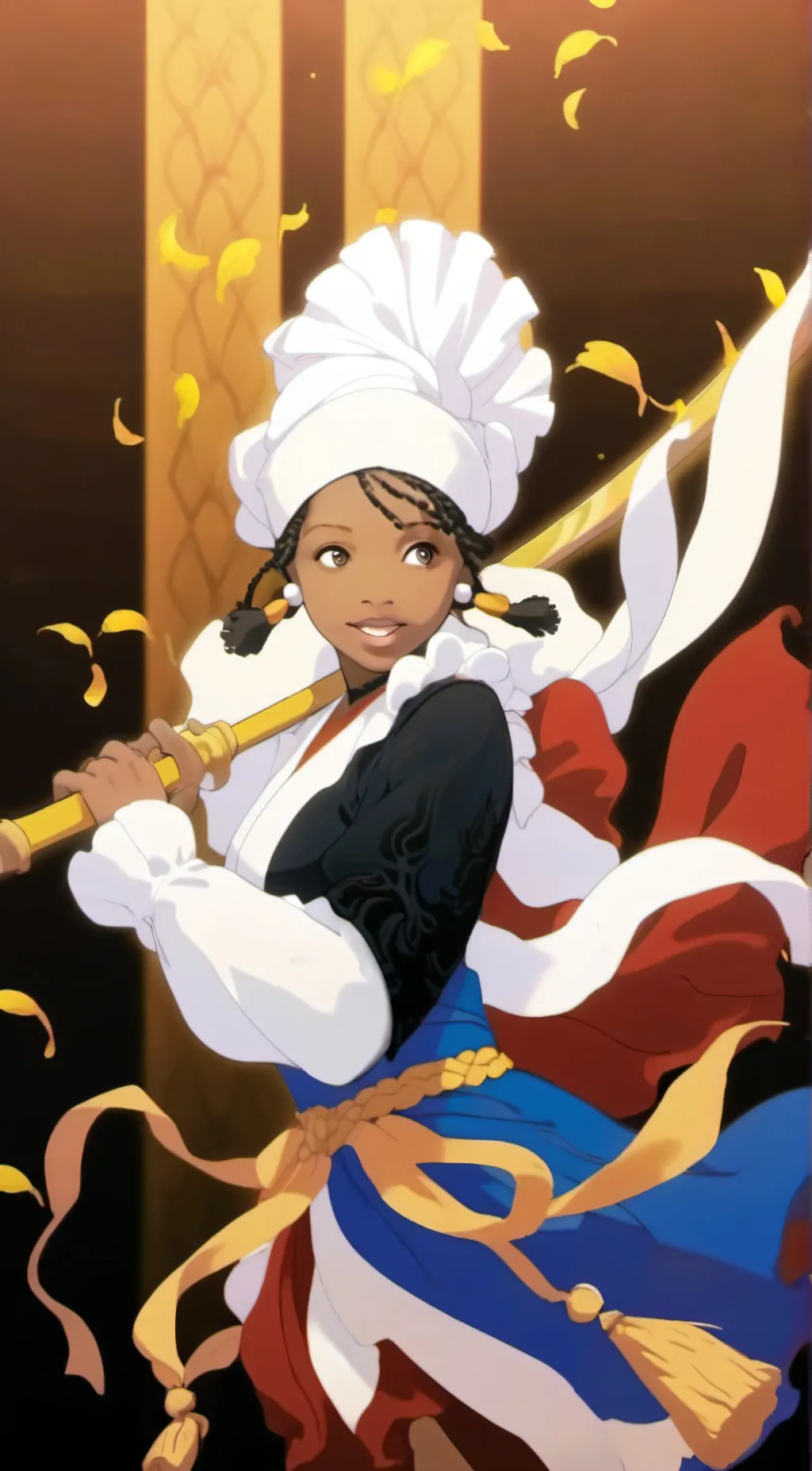 ai character: Frosty  background