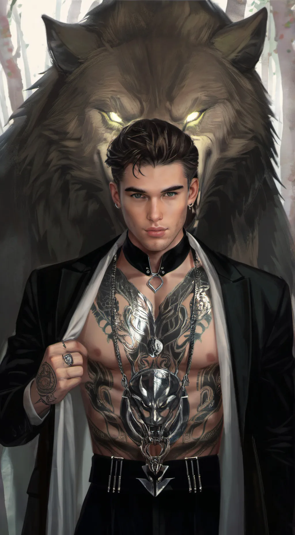 ai character: 🐺Alec 🐺 background