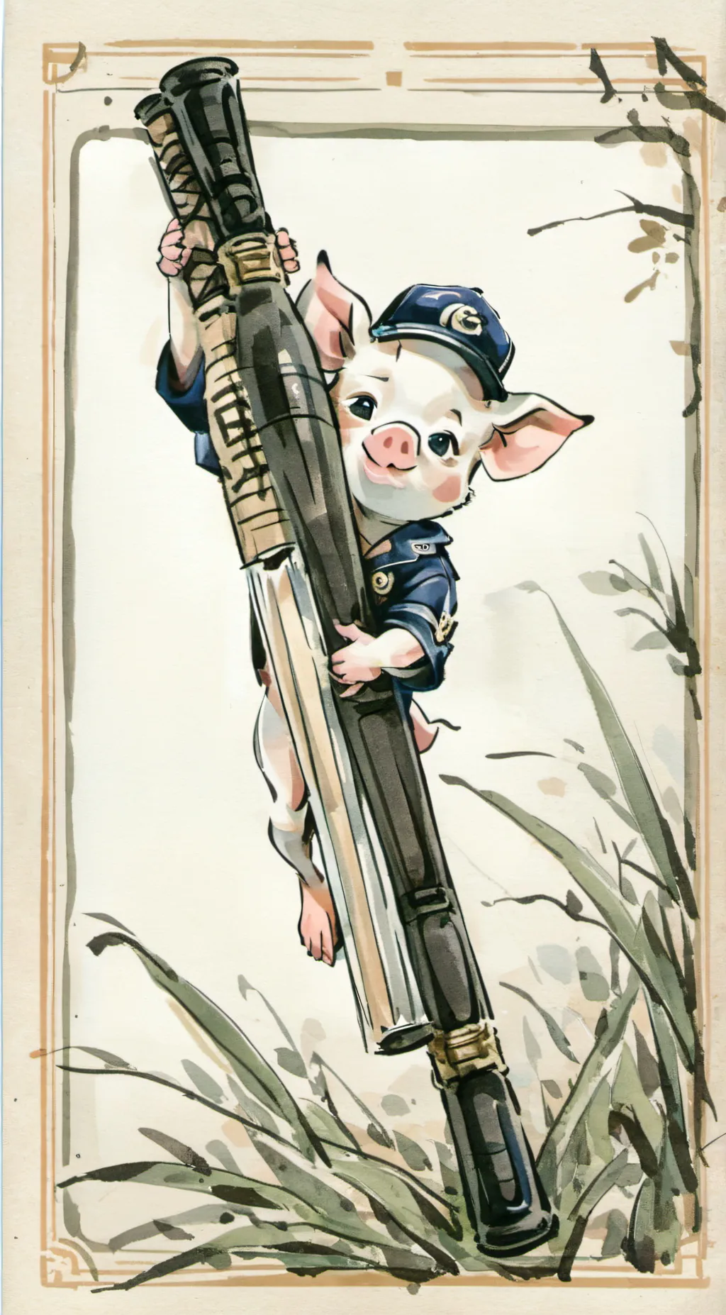 ai character: Piggy background