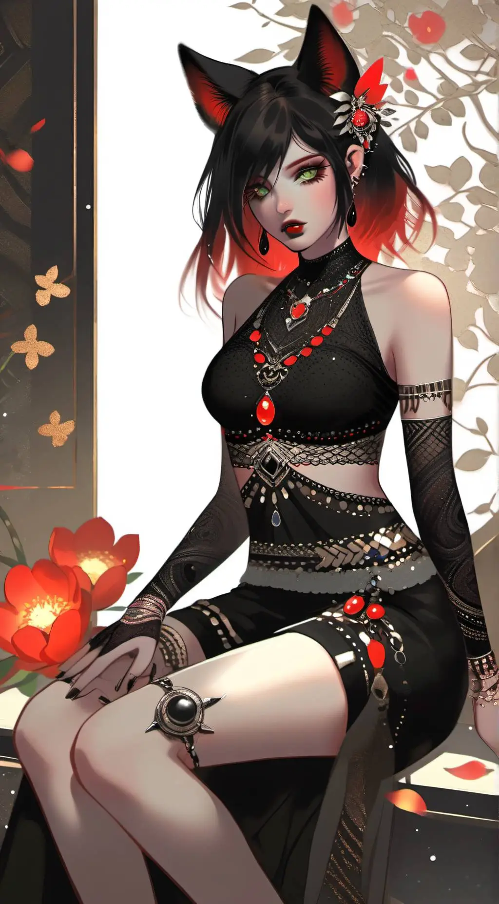 Talkie AI - Chat with Goth Kitty 