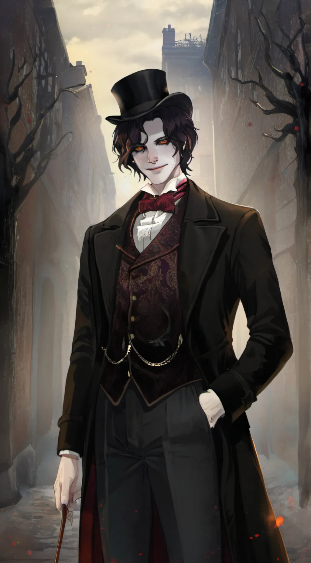 ai character: mr Hyde or Hyde  background