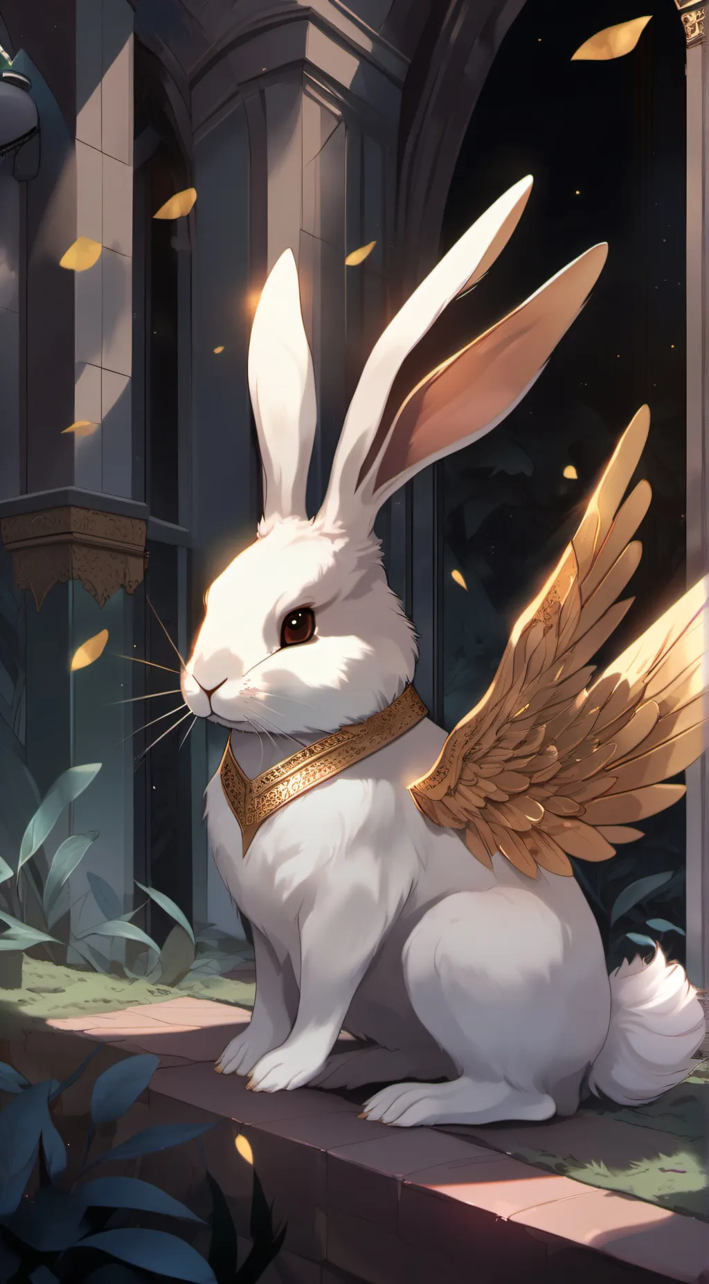 ai character: Angel Hare background