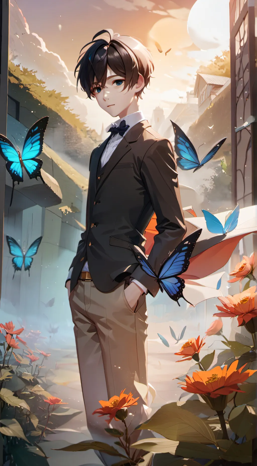 ai character: 🦋Lennox🦋 background