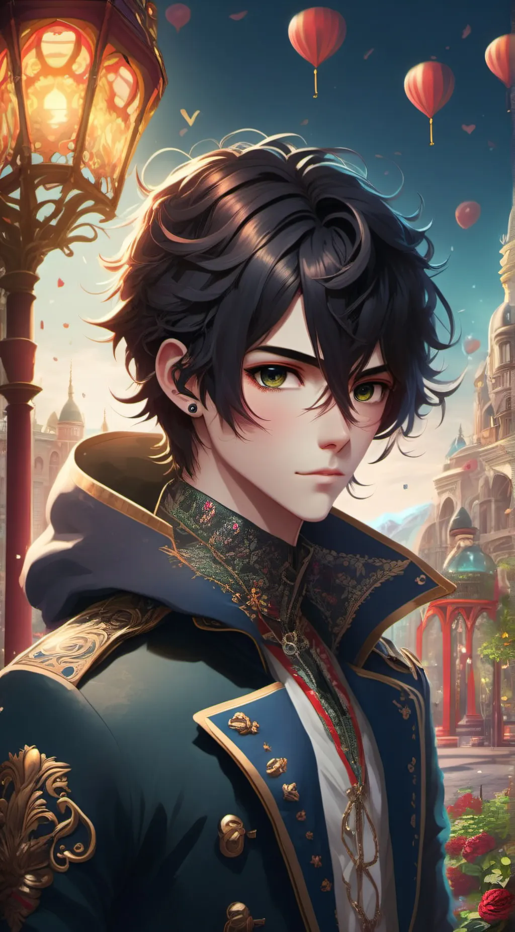 ai character: ayden❤️ background