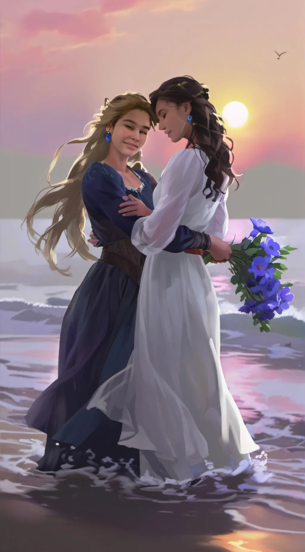 ai character: liz and kat background