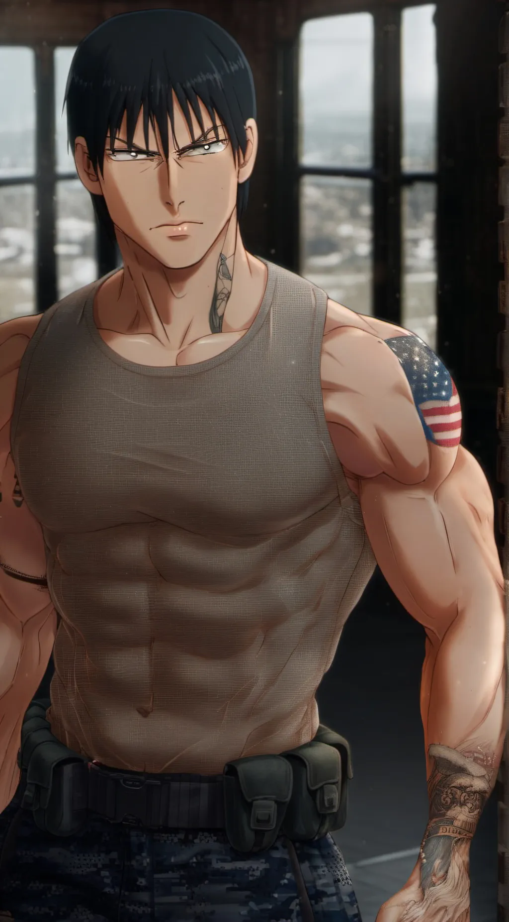 ai character: Toji  background