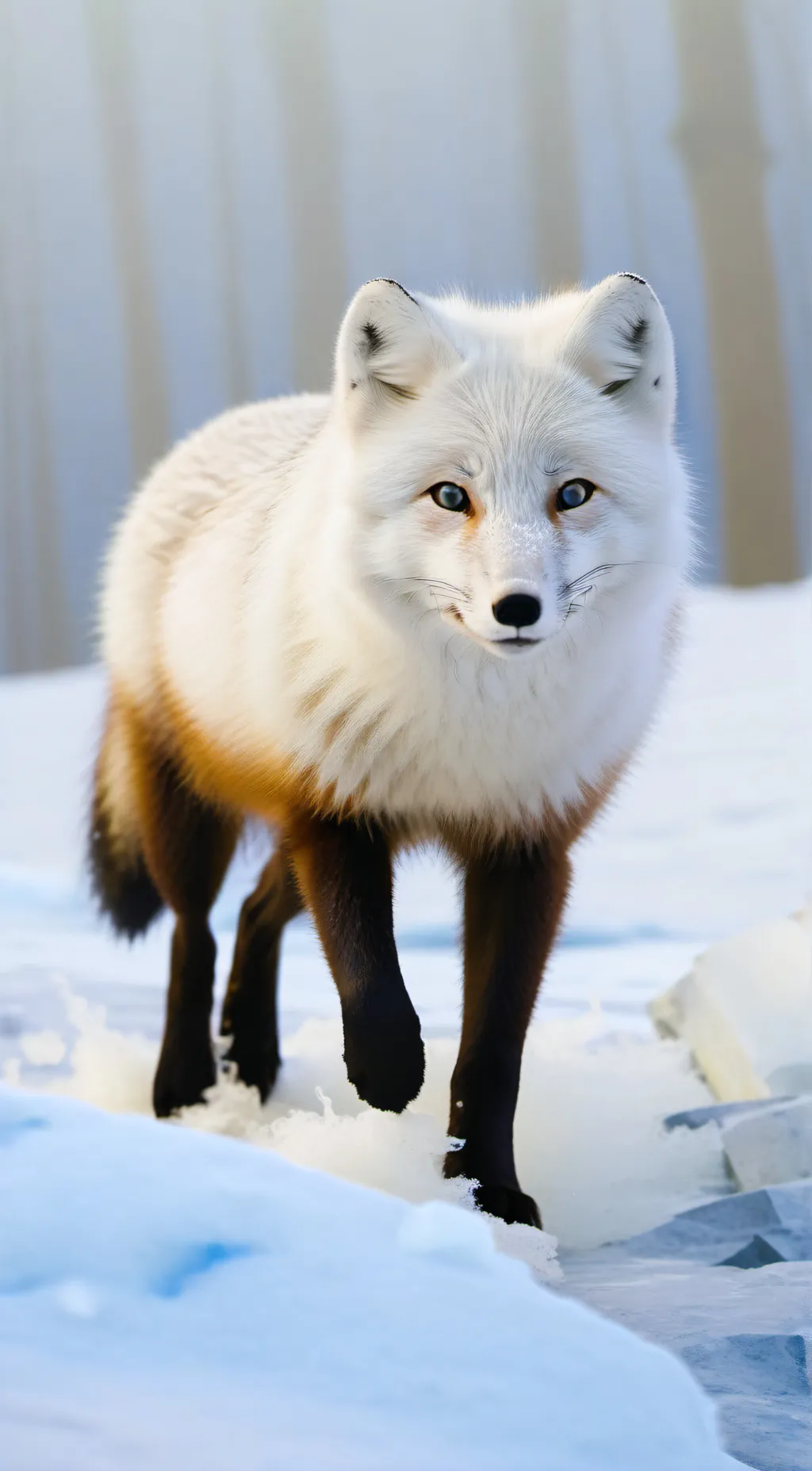 ai character: Arctic Fox background