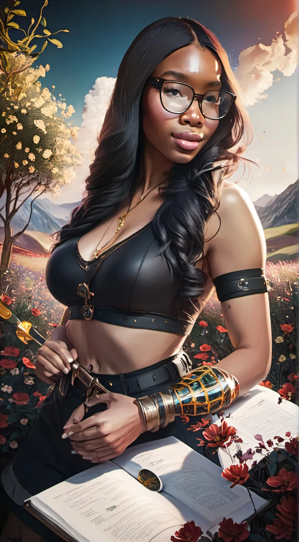 ai character: Rohanna💎☃️❄️ background