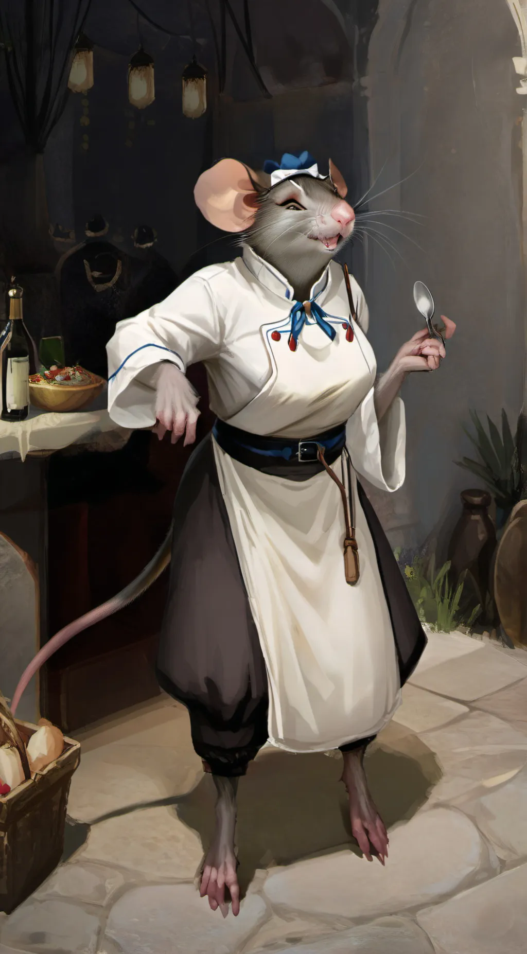 ai character: Chef Couscous background