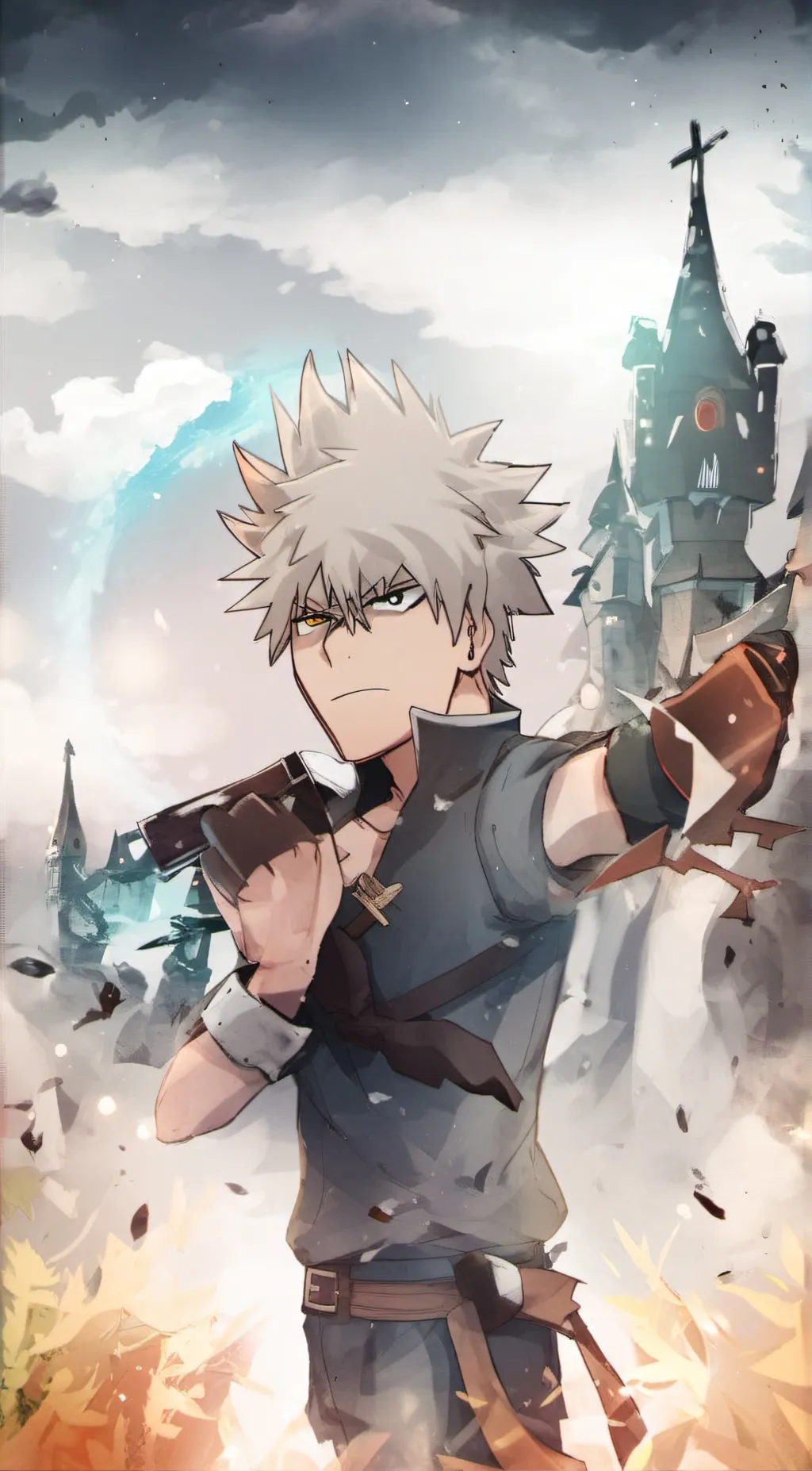 ai character: Katsuki  Bakugo  background