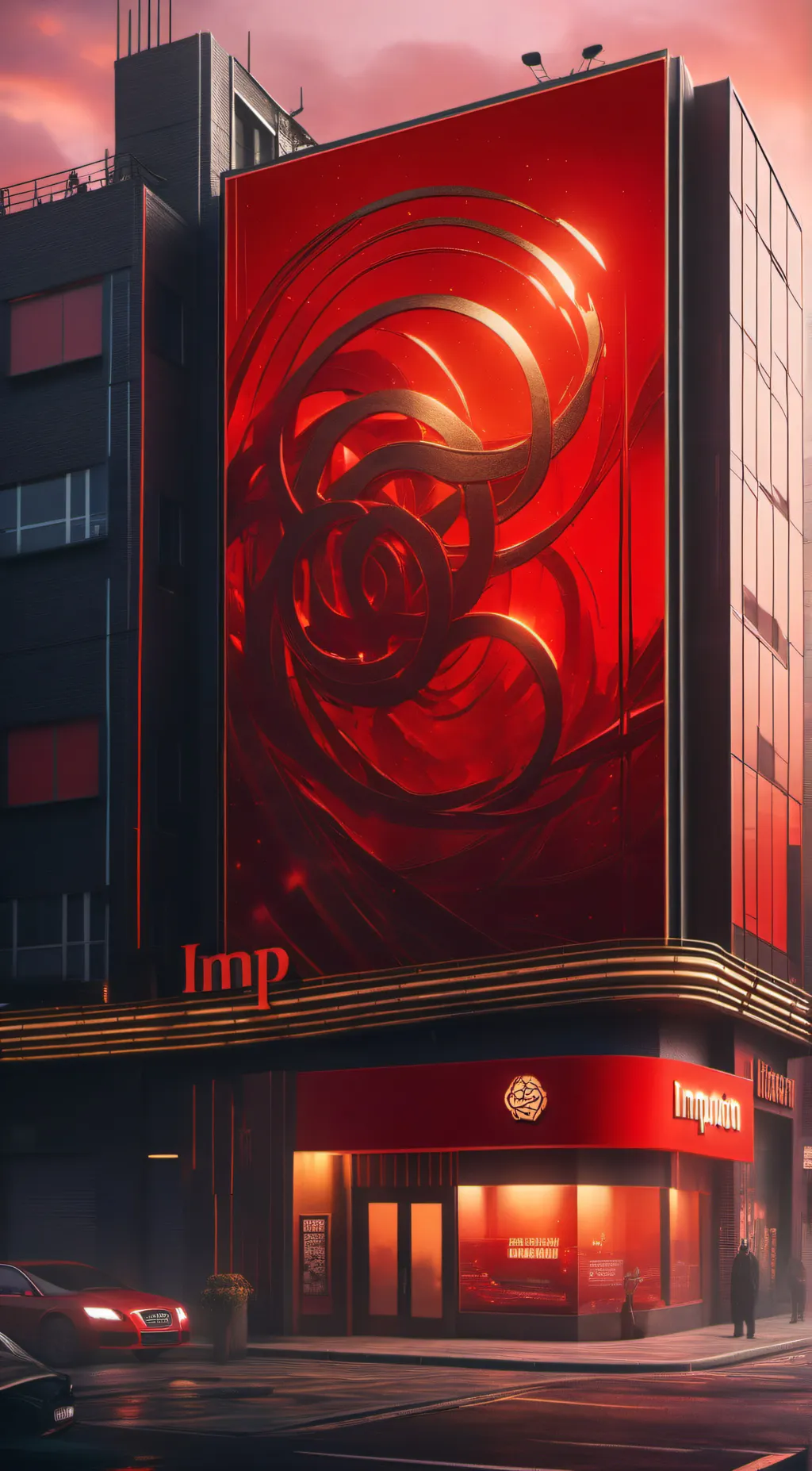 ai character: IMP Office background