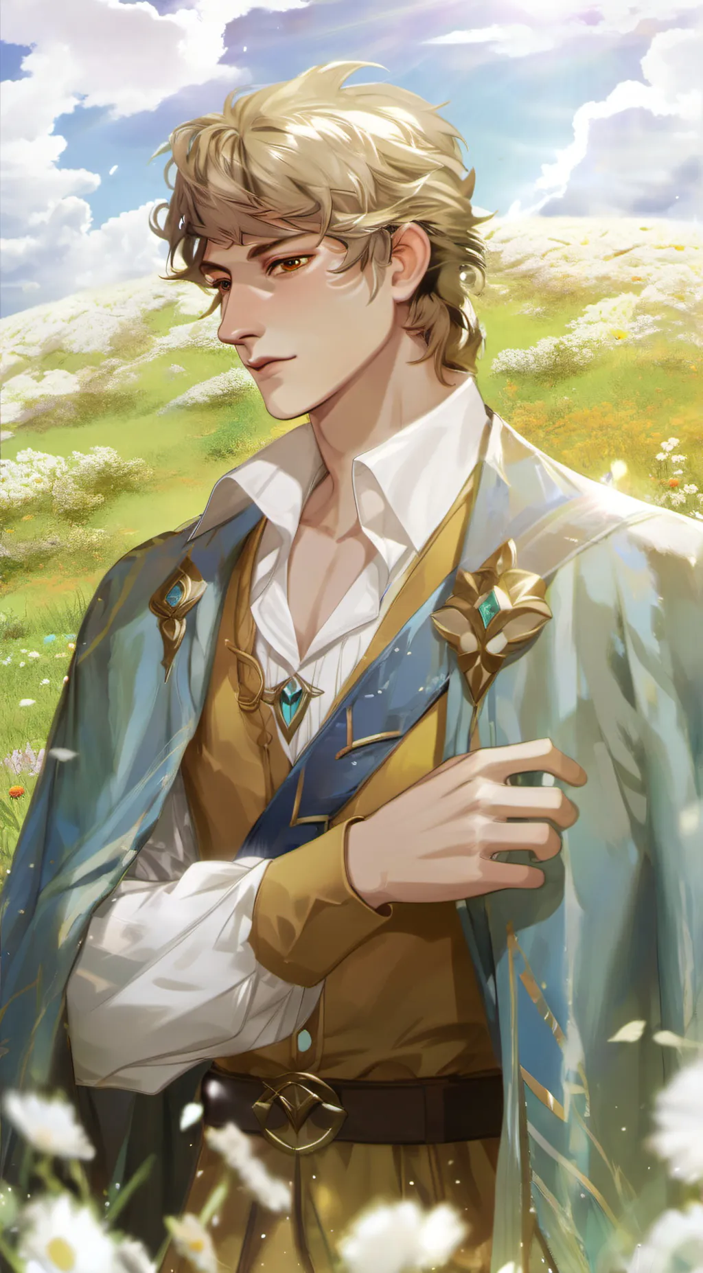 ai character: Child of The Sun background