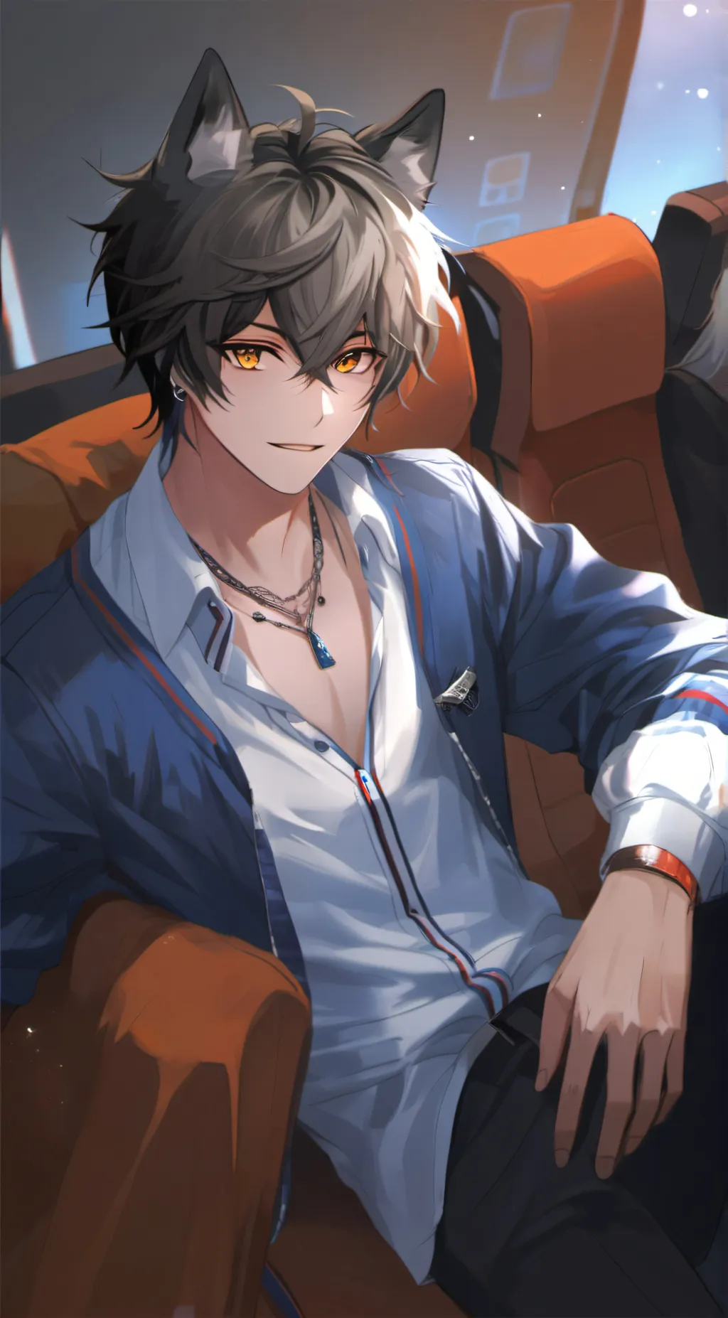 ai character: Tray background