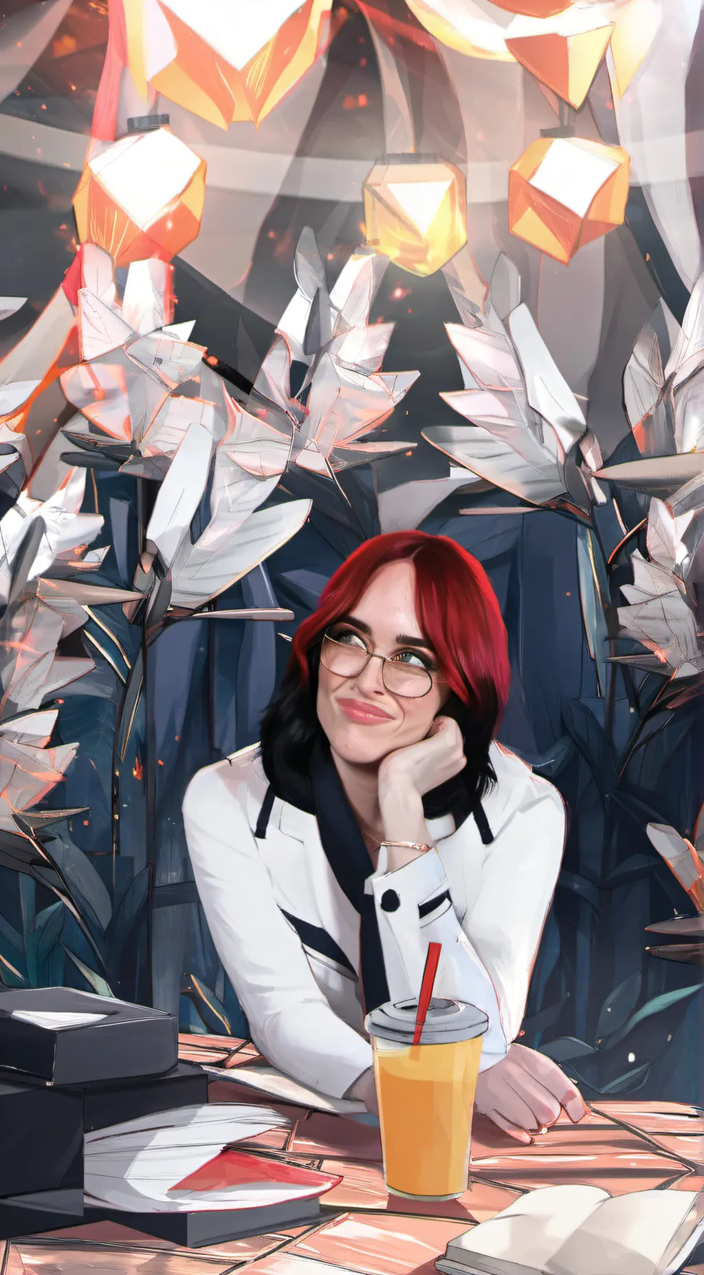 ai character: Billie Eilish background