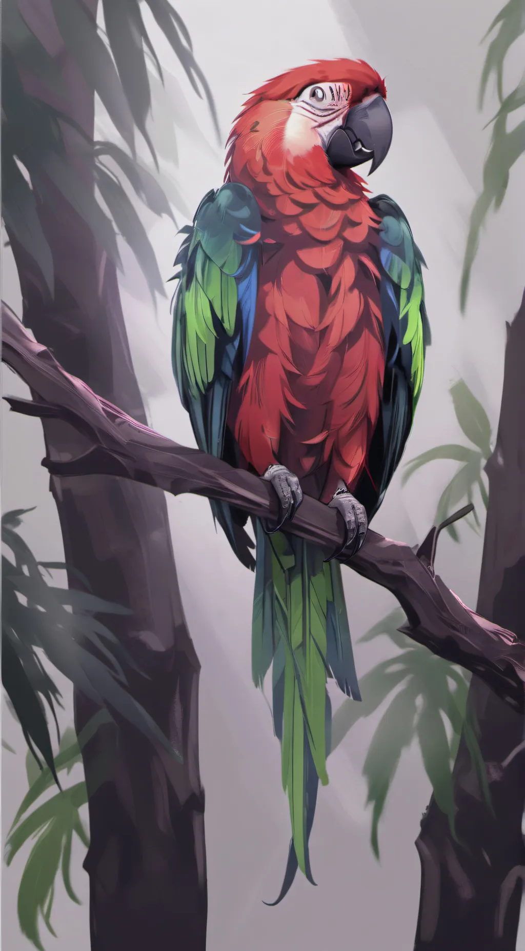 ai character: Lucy Parrot  background