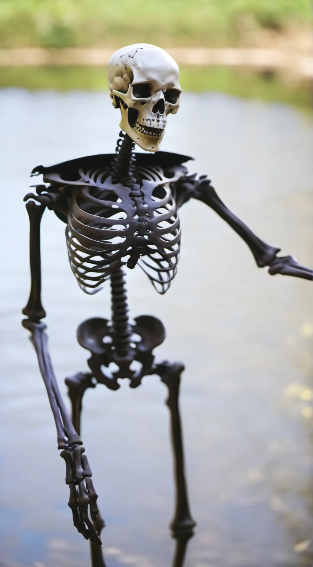 ai character: Skeleton  background