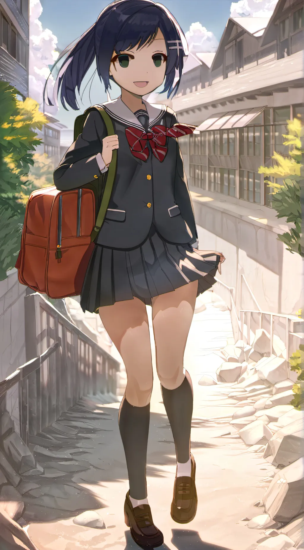 ai character: monika  background